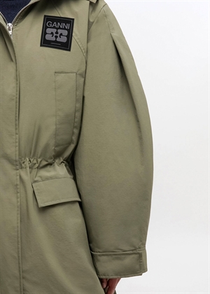 Ripstop tri-layer parka coat Kalamata W1013 Ganni 